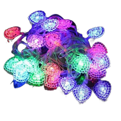 Guirlande lumineuse micro led en forme cœur 5mètres
