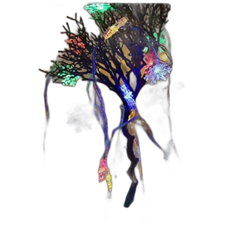 Guirlande lumineuse micro led en forme de neige