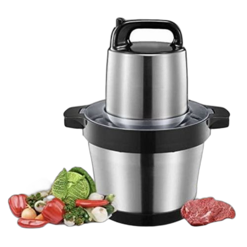 Hachoir électrique multifonctions pour viandes légumes fruits et noix bol en inoxydable de 6 l