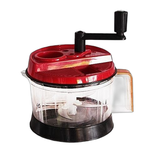 Hachoir manuel coupe oignon/coupe ail, mini hachoir mixeur rouge gris