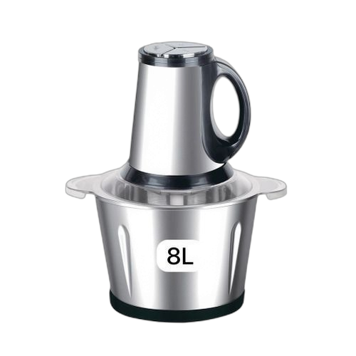 Hachoir à viande electrique inox 8 litres trancheused'oignons