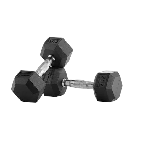 Haltère hexagonale musculation poids de musculation biceps 2 x 5 kg