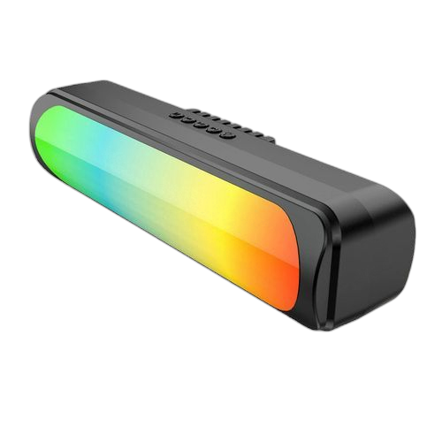 Haut parleur bluetooth rechargeable portable sans filavec jeux de lumière colorée