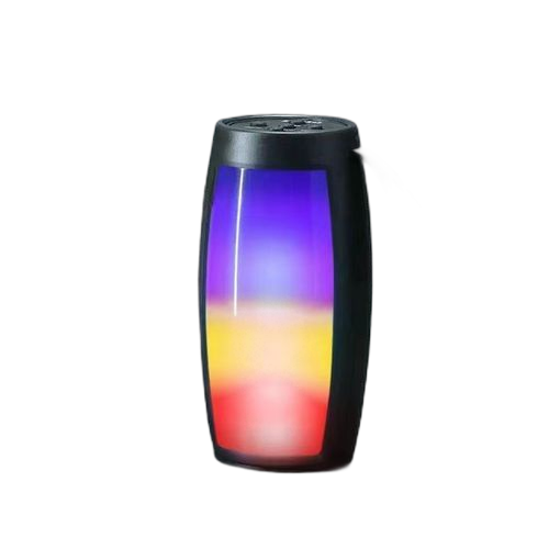 Haut parleur bluetooth rechargeable sans fil jeux de lumière colorée noir
