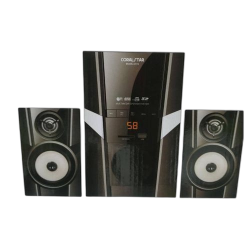 Home cinéma 2.1 fm radio port usb carte mémoire + télécommande