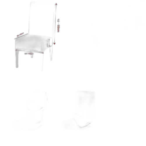 Housse de chaise pour salle à manger matière: tissus jersey léger par (lot) couleur: gris clair