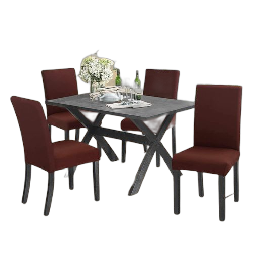 Housse de chaise pour salle à manger matière: velours par (lot) couleur: noire – Image 29