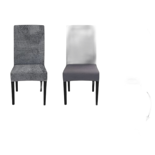 Housse de chaise pour salle à manger matière: velours par (lot) couleur: noire – Image 7