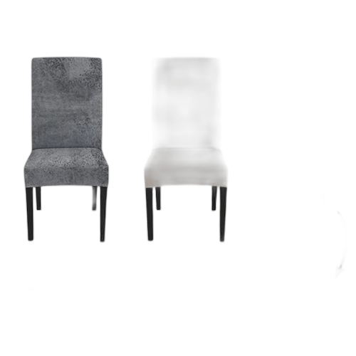 Housse de chaise pour salle à manger matière: velours par (lot) couleur: noire – Image 2