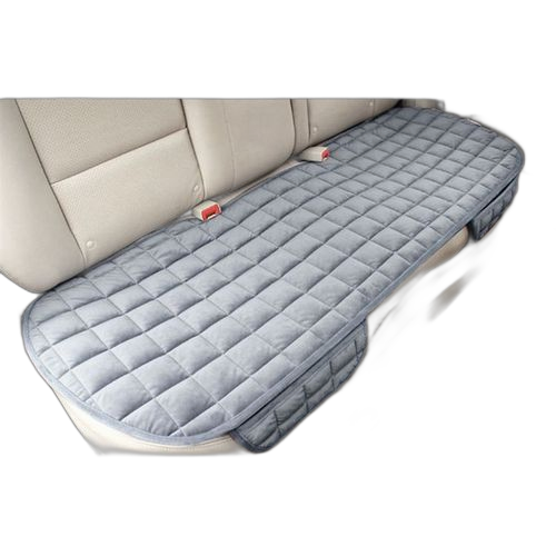 Housse de siège de voiture tissu floqué 3pcs gris