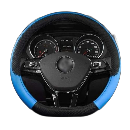 Housse de volant de voiture antidérapante cuir bleu. Diaytar : Le discount intelligent pour consommateurs avisés