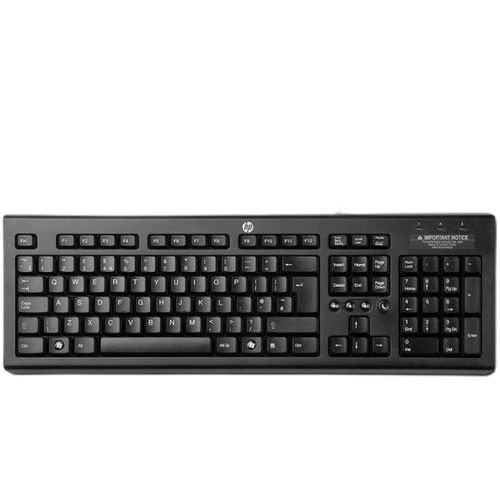 Hp clavier filaire simple noir