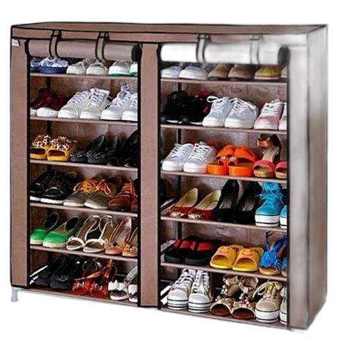 Italy meuble de rangement de chaussures 12 étagères marron