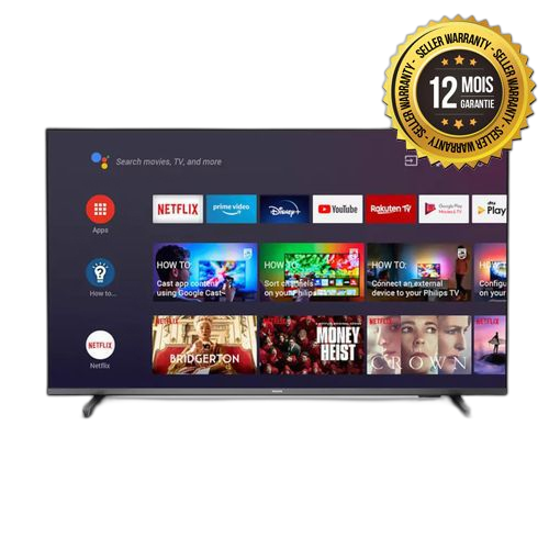 Itel tv 55 pouces g5550 smart 4k uhd + récepteur intégré