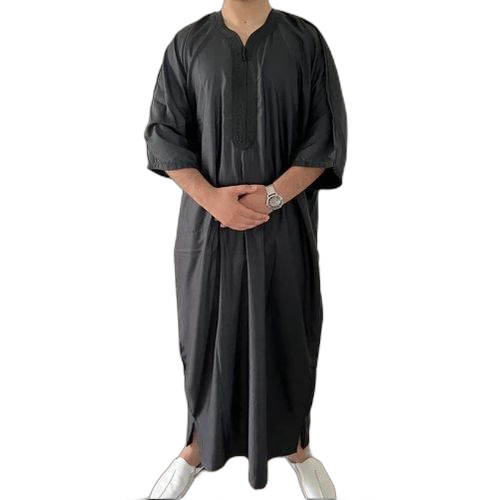 Jallabe noire caftan noiredjellaba homme