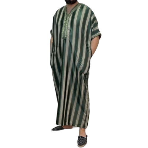 Jallabe vert royal caftan vert royal djellaba