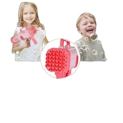 Jouet pistolet à bulles 32 trous rocket bazooka automatique jouets enfant – Image 6