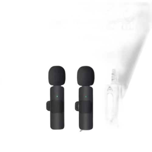 K35 un pour deux microphone cravate sans fil 3,5 mm,mini microphone vidéo court en direct de type c