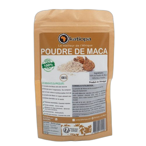 Katiopa poudre de maca 100g une véritable source d’énergie.