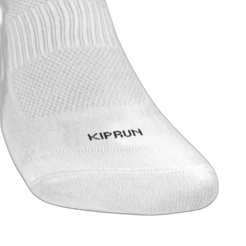 Kiprun chaussettes de running run100 blanche x3 by decathlon