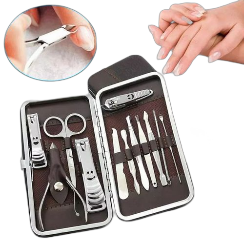 Kit de 12 pièces à onglesset manucure pedicure 12 en 1