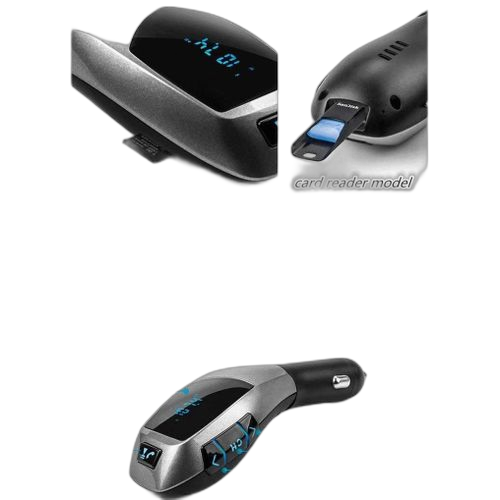 Kit de chargeur de voiture sans fil bluetooth x5, avec lecteur mp3, transmetteur fm, mains libres, chargeur usb tf – Image 7