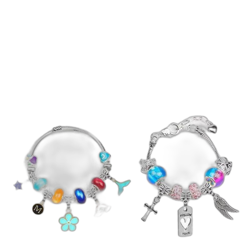 Kit de fabrication de bracelets à breloques, ensemble cadeau de fabrication de bijoux