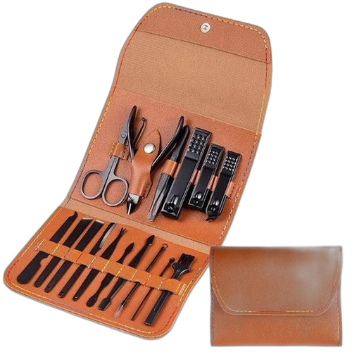 Kit manucure pédicure ensemble professionnel coupe ongles 16 pcs 1