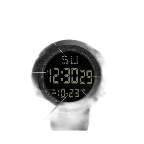 La mode montre de sport pour hommes led grand cadran numérique