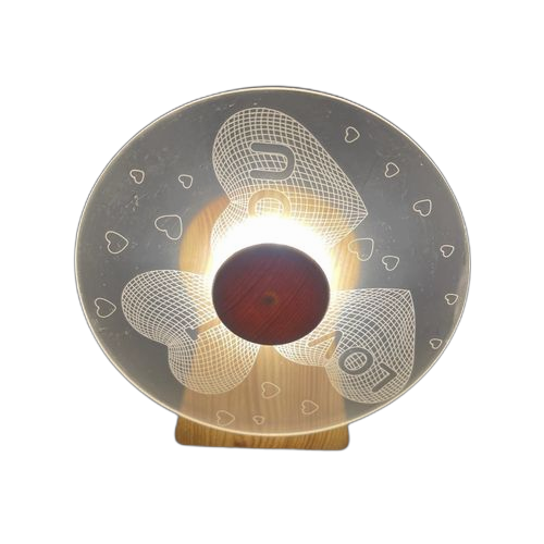 Lampe d'illusion 3d en acrylique décorations de jouets créatifs rotation