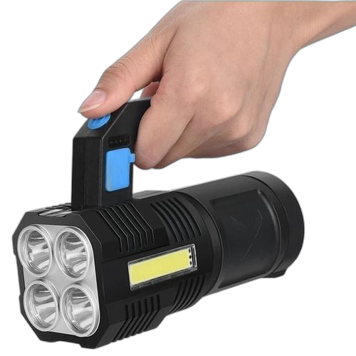 Lampe de poche rechargeable puissante projecteur led avec usb