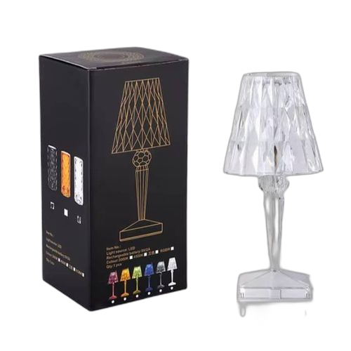 Lampe de table tactile rechargeable usb décoration de chambre diamant cristal