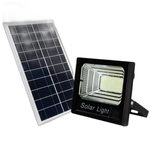 Lampe projecteuravec panneau solaire et télécommande60w