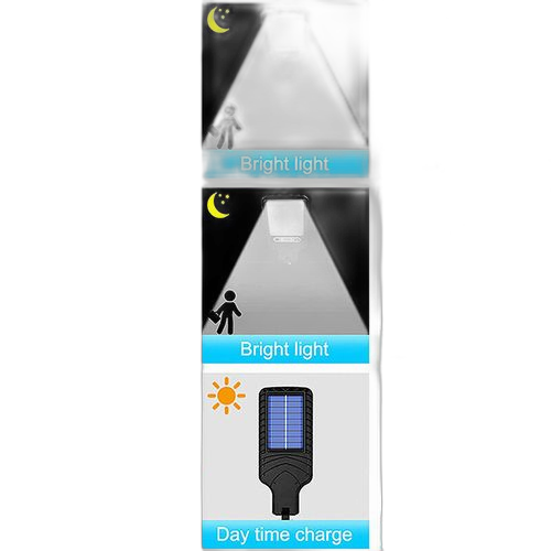 Lampe solaire d'extérieur avec étanche capteur de mouvement 3 modes d'éclairage 2pcs