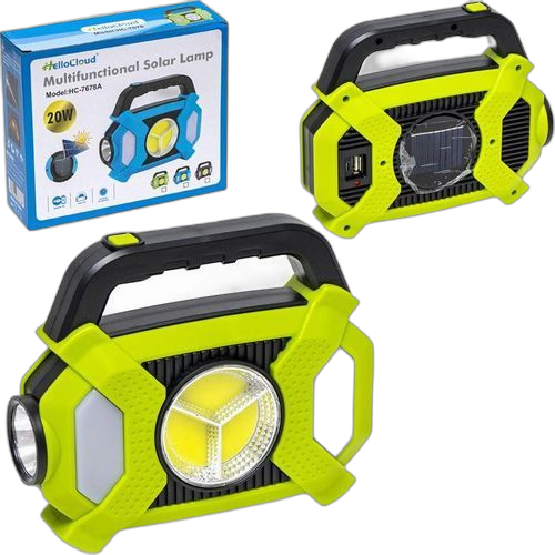 Lampe solaire et électrique rechargeable au soleil