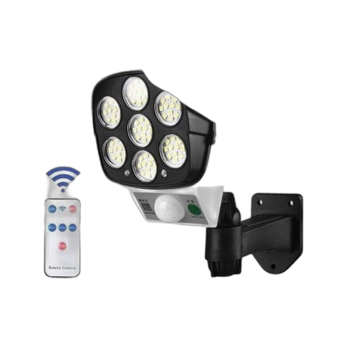 Lampe solaire exterieure led detectecteur de mouvement forme camera