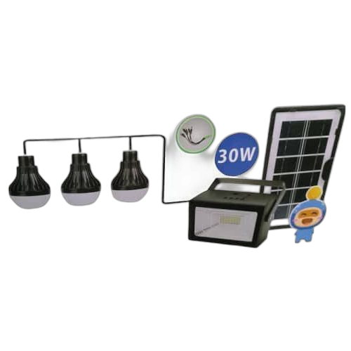 Lampe solaire premium avec panneau solaire + 4 lampe 30w