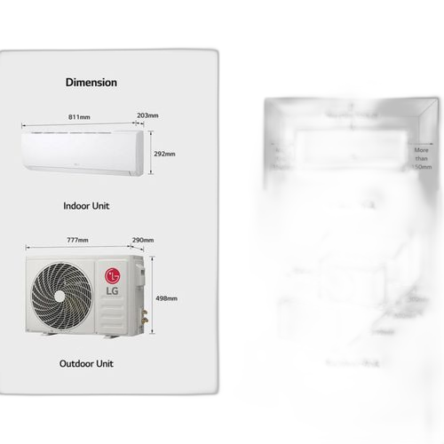 Lg climatiseur s4q24k32q 24000 btu split inverter