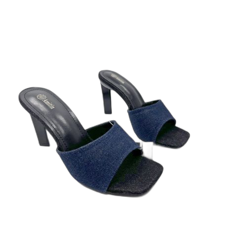 Lilas pantoufles d'été pour femme bleu claird