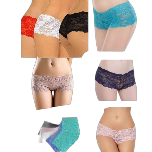Lot de 12 culottes dentelle