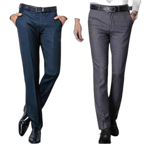 Lot de 2 pantalons super cent coupe droite noir et gris