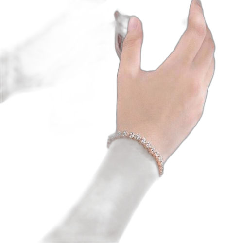 Lot de 3 bracelets crystal diamant zircon or, argent, rose