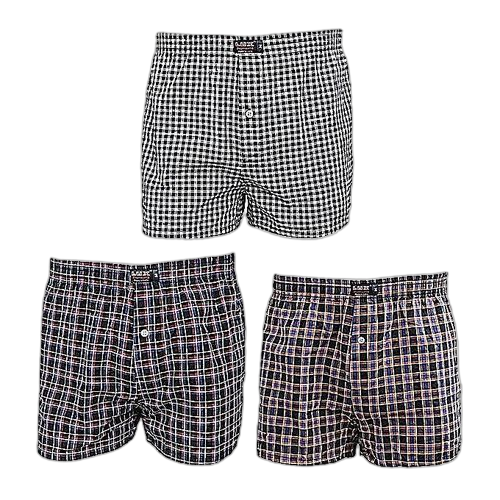 Lot de 3 caleçons boxer shorts homme multicolore