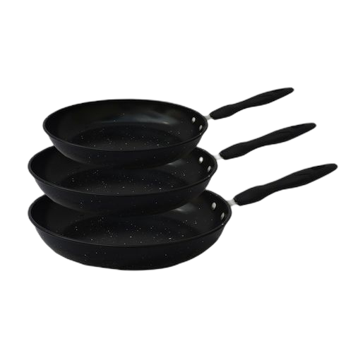 Lot de 3 poêles revêtement pierre 24 cm, 26 cm et 28 cm. Diaytar : Le discount intelligent pour consommateurs avisés