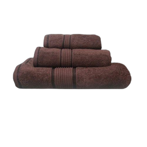 Lot de 3 serviettes gris en coton qualité supérieure gris doux