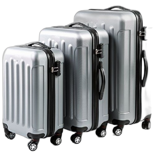 Lot de 3 valises de voyage incassables
