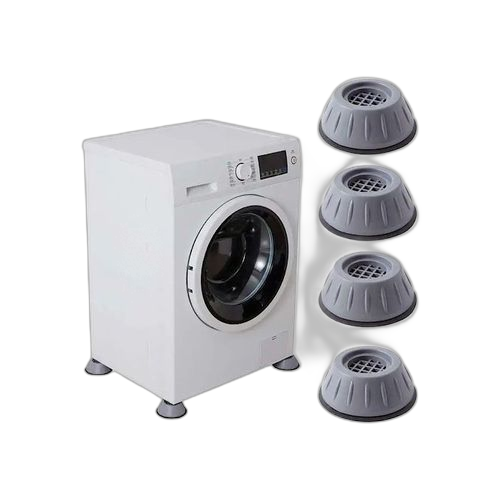 Lot de 4 coussinets en caoutchouc anti vibration pour machine a laver/frigo
