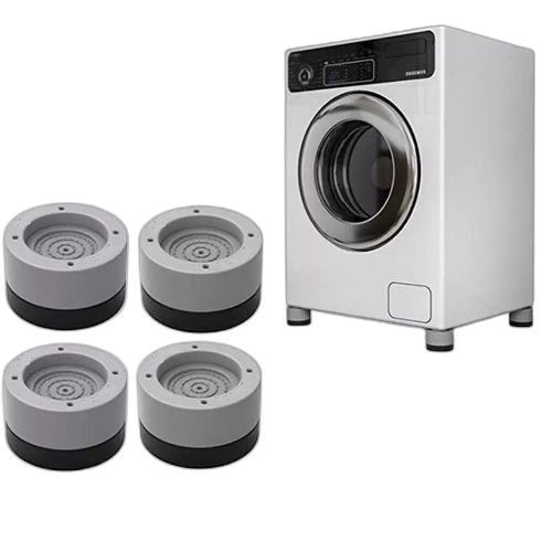 Lot de 4 coussinets en caoutchouc anti vibration pour réfrigérateur/cuisinière/machine a laver