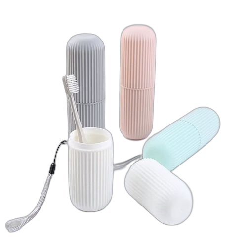 Lot de 5 étuis de brosse à dents et dentifrice beige. Catalogue géant, prix mini chez Diaytar Sénégal