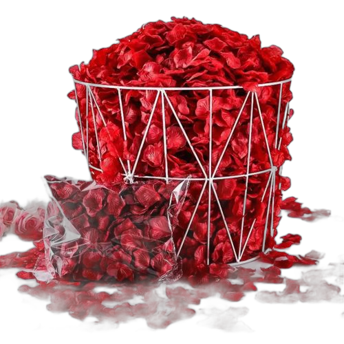 Lot de 50 pétales de rose i love you